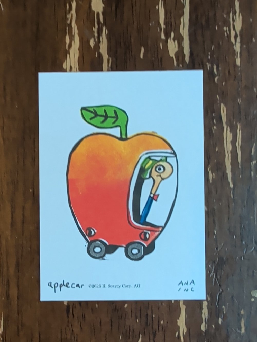 Inciardi Maine x R. Scarry Mini Print apple car